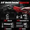 21V Electric Ratchet Wrench Set,60FT-LBS (80N.m) Extended Cordless Ratchet Wrench