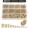 Kadrick 520Pcs M2 M3 M4 M5 Threaded Inserts Assortment Kit