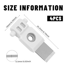 4uds Cuchillas de Repuesto para Impresoras 3D Bambu Lab Serie X1/P1/A1, Extrusora de Acero Alta Precisión Accesorios Compatibles y Piezas Mantenimient