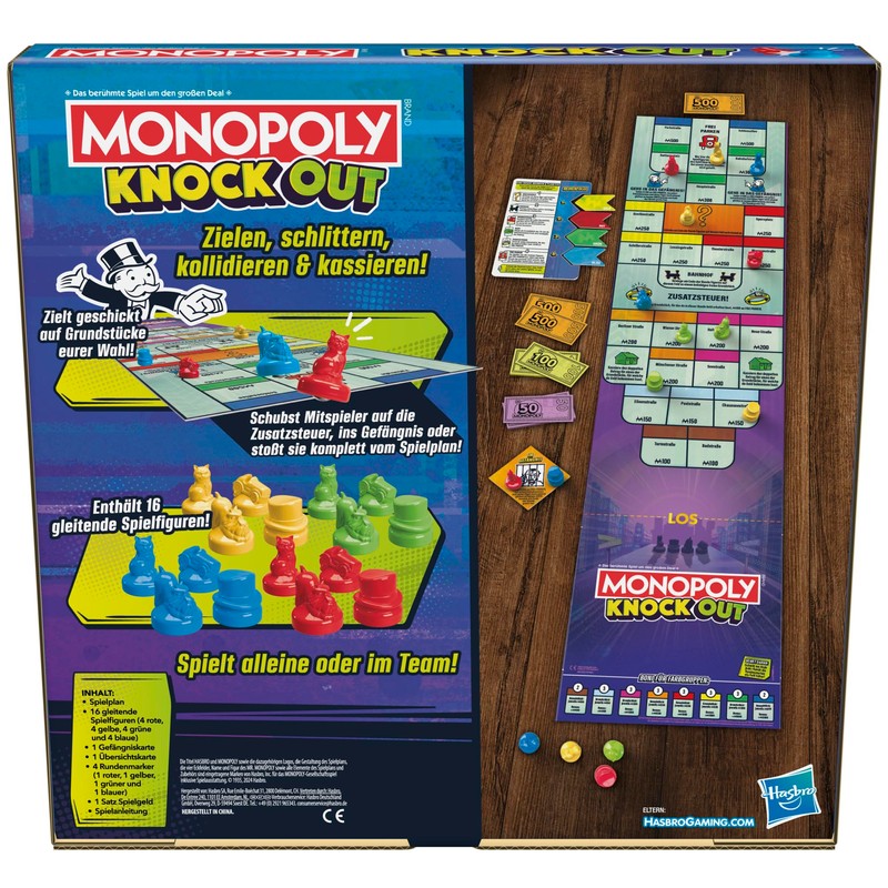 Monopoly Knockout Family Board Game German Version