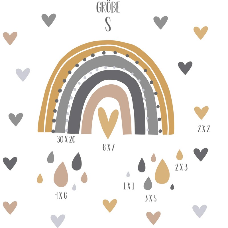 Pandawal Wall Sticker Rainbow Decoration Children's Room Girls Boys Wall