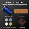 WANTTIK Rolling Knife Sharpener Kit, Upgraded Roller Knife Sharpener with