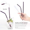 (Purple) - Portable Stainless Steel Flatware Set, Travel Camping Cutlery