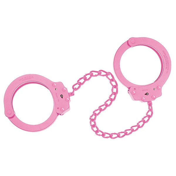 Peerless Handcuff Company, Leg Iron, Model 703P, Leg Iron - Pink Finish