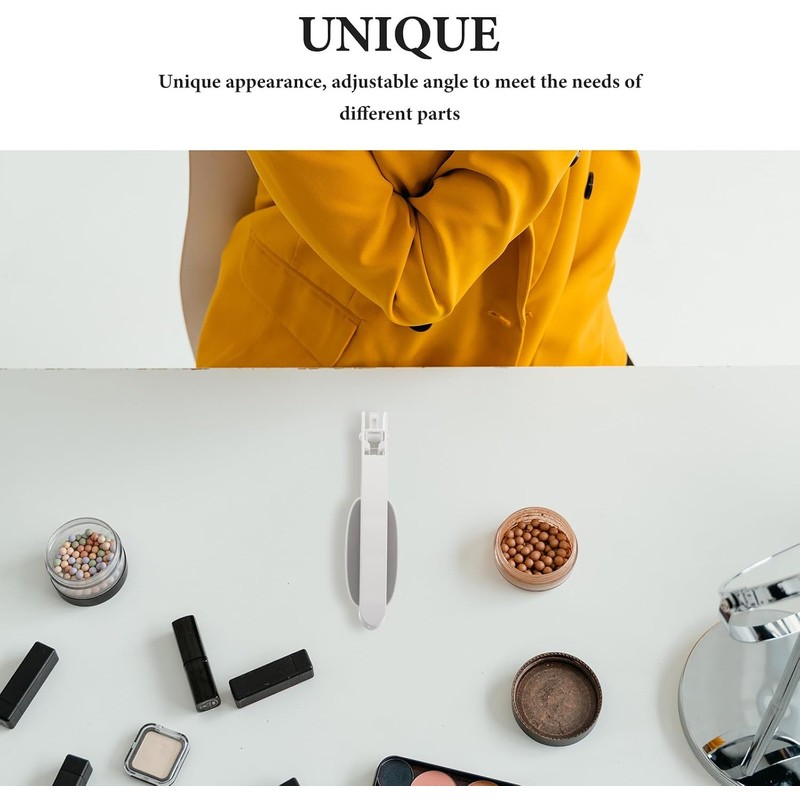 SECFOU Aplicador de Crema Hidratante Espalda Plegable Esponja Gris, Mango