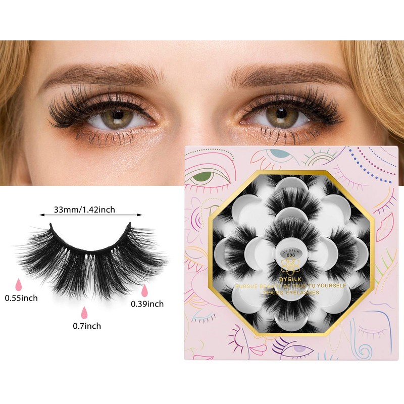 DYSILK Fluffy Lashes Mink Eyelashes - Mink Lashes Fluffy 7
