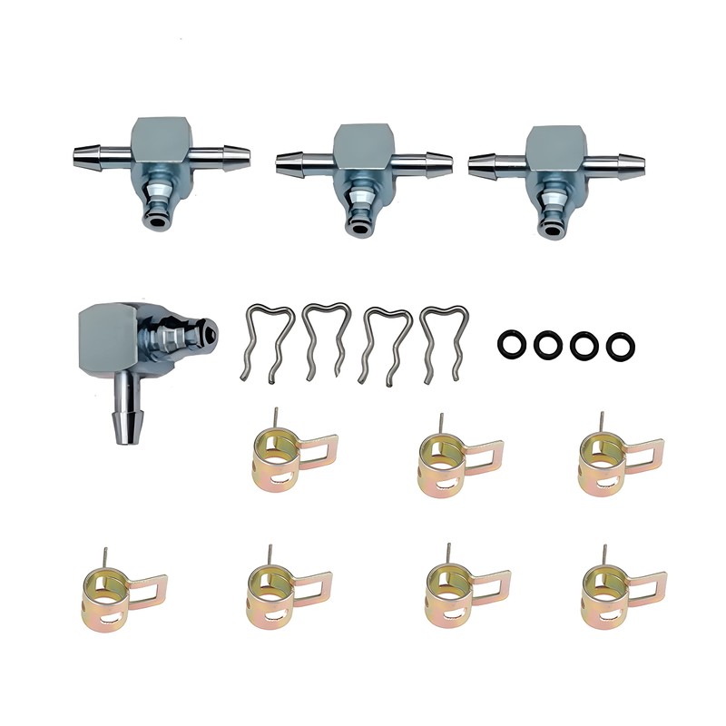 BuliBoao Fuel Return Line Injector Metal Connector Fits for Diesel