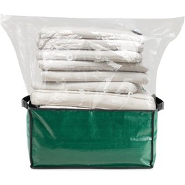 Compactor Heavy-Duty Storage Bags, Vacuum Storage Bag with Outdoor Storage Box, Waterproof Bag for Dining and Patio Chair Cushions, All-in-one Outdoor Storage Solution (Green, XXX-Large)