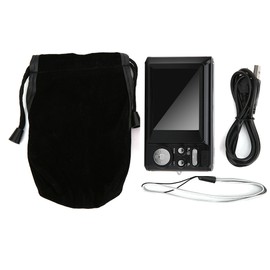 21MP 2.4in TFT Screen 8 Times Digital Zoom Camera with Built In Battery for Children(Black )