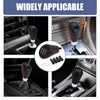 ZynoMUCH Car Gear Shift Knob 5 Speed, Universal Leather Gear