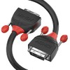 LINDY 2m DVI-D Dual Link Cable, Black Line