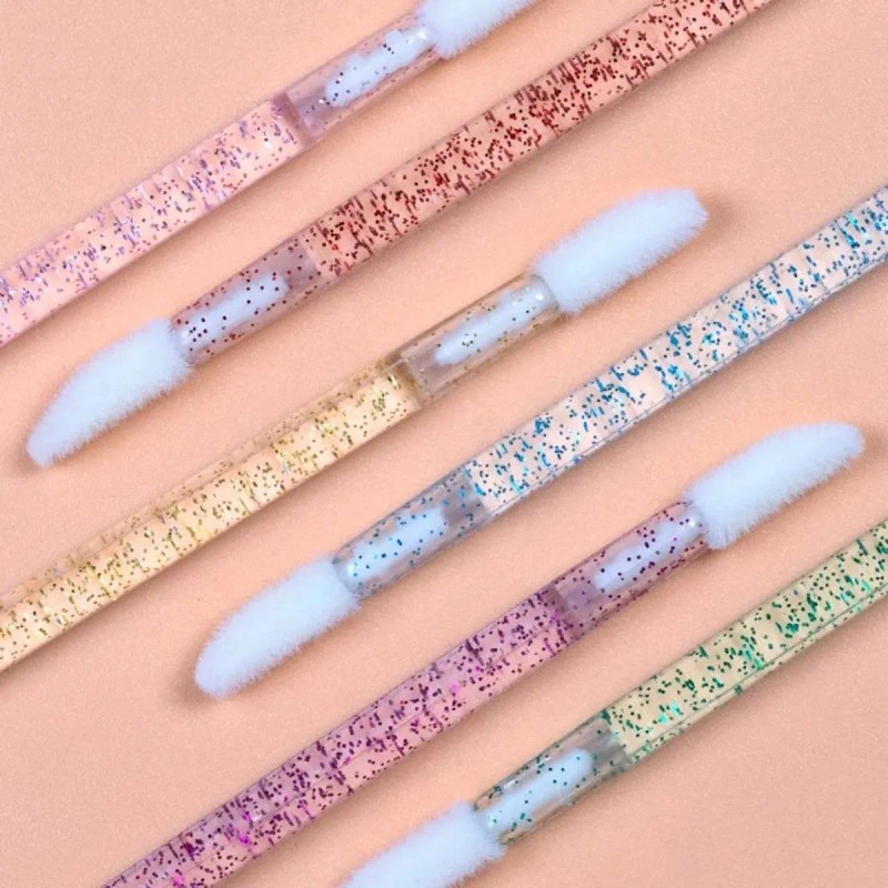 100 Aplicadores Maquillaje Pestaña Lip Brush Glitter Labio F