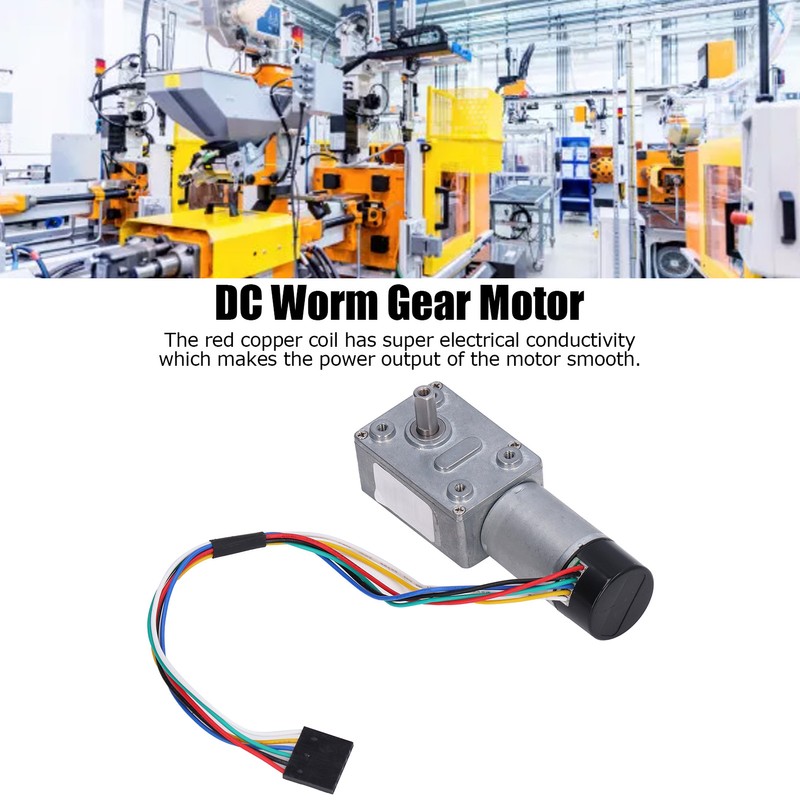 High Torsion Worm Gear Motor Full Metal Self Locking Encoder