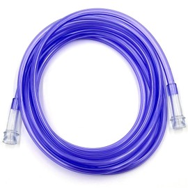 ResOne 25Ft Oxygen Supply Tubing, Crush Resistant, Standard Connectors for Nasal Cannulas, Cannula Nasal Tubing, Oxygen Concentrator - Purple