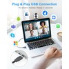 Atatat 2K Webcam for PC with Light, Microphone, Privacy Cover