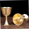 LABRIMP 2sets Brass Temple Cup Royal Retro Design Elegant for