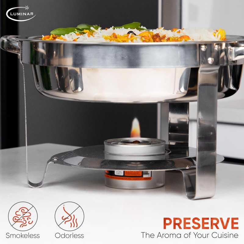 Luminar Resealable-Wick Chafing Fuel Cans, 6 Pack, 6 Hour -