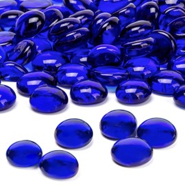 Round Decorative Pebbles / Stones In 6 Different Colors (Dark Blue)