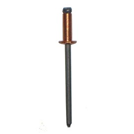 CD42BS Copper Blind Rivet with Steel Mandrel, Dome Head, 1/8 x .063-.125 Grip (Pack of 500)