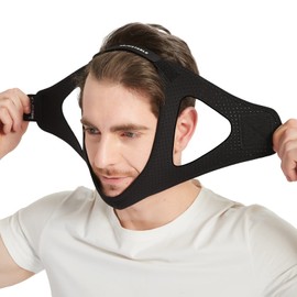 Anti Snoring Chin Strap for CPAP Users (Black)