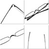 Mini Slim Pen Reading Glasses with Portable Clip Case Small
