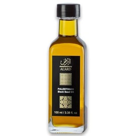 Al’Ard Black Seed Oil – Organic, Cold Pressed, Unrefined – 100mL Glass Bottle – Virgin Black Seed Oil for Culinary & Topical Use