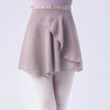 Feminine Silhouette Comfortable Fit Pole Dance Adjustable Waist Athletic Style Skirt SIS-787 Pole Ballet Skirt (Wrap)/07. White 3ea