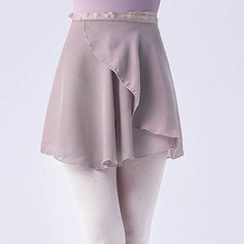 Feminine Silhouette Comfortable Fit Pole Dance Adjustable Waist Athletic Style Skirt SIS-787 Pole Ballet Skirt (Wrap)/07. White 3ea