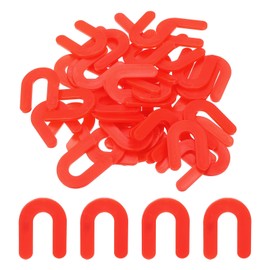 uxcell 50Pcs Wall Floor Tile Plastic U Type Spacers Tiling Tools 3.17mm 1/8 Inch Tile Spacers for Ceramic Tiles Installation, Red