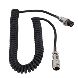 Sanpyl 8-pin Microphone Cable For for transceivers with 8-pin circular microphone connectors