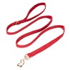 YUDOTE Soft Corduroy Dog Lead Medium 2x150cm,Red
