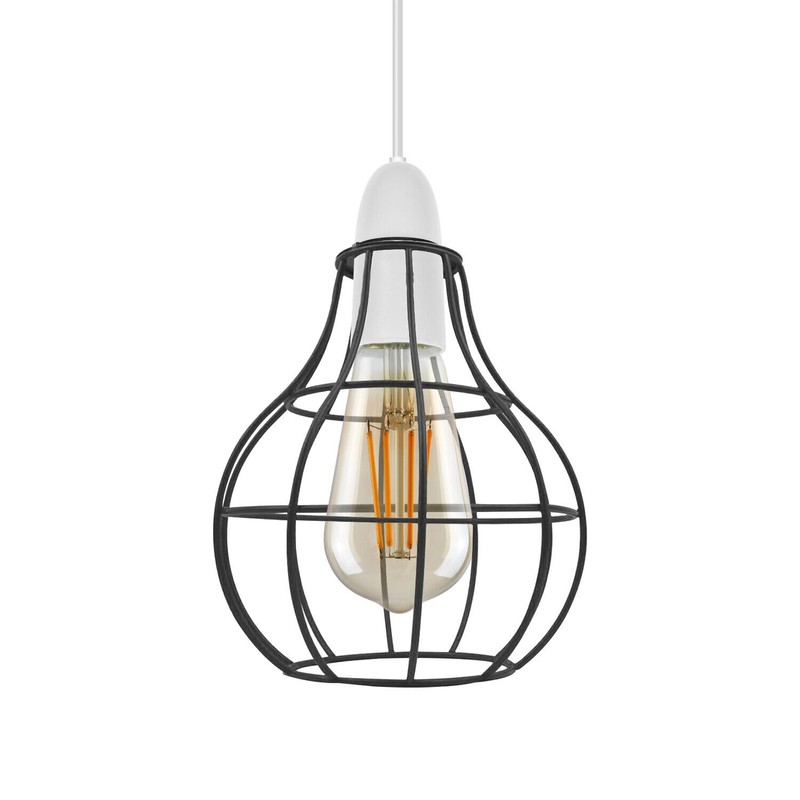 Vintage Metal Lamp Shade Retro Geometric Industrial Wire Cage Lampshade