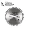 Pretul ST-740P, Disco sierra 7-1/4" para madera 40 dientes centro