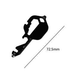 13 in 1 Bicycle Spoke Wrench Combination Stainless Steel Key-Shaped Fine Blanking Tool Card for Screwdriver Wrench Opener