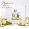 Hodao Easter Bunny Decorations Spring Home Decor Bunny Figurines Gifts(Easter