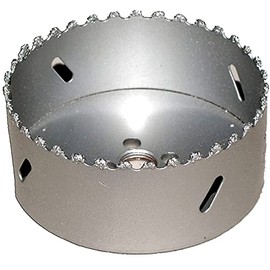 4 Inch Carbide Hole Saw Bit Concrete Hole Saw for Dryer Vent and Drywall for Recessed Lighting 102mm Carbide Hole Cutter for Stucco Brick Fiberglass Reinforced Plaster Ceramic Tile and Cement blocks