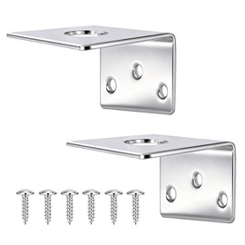 NMO Antenna Mount L-Bracket 5/8'' Hole 304 Stainless Steel Mobiles Antennas Heavy Duty Mounting Bracket for 3/8" VHF UHF NMO CB GMRS Ham Car Truck Mount Antenna,2 Pack