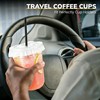Ziliny 50 Sets Clear Plastic Cups with Lids, Straws, and