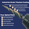 M35 Cobalt Step Drill Bit,Four Spiral Flute Step Drill Bit