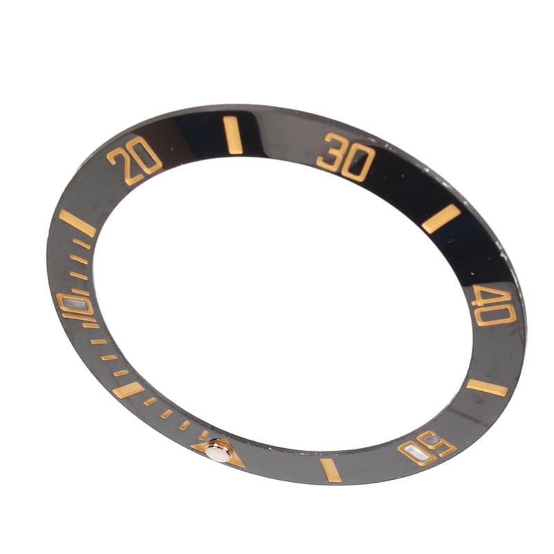 40mm Diameter Watch Bezel Insert Ring Clear Scale Luminous Ceramic