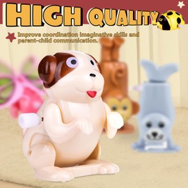 FUN LITTLE TOYS Wind Up Toys 25 PCs Assorted Animal Toys for Kid Party Favors, Pinata Filler Carniva Prizes Classroom Incentive Reward (Contents and Color May Vary)