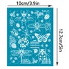 OLYCRAFT 4x5 Inch Clay Stencils Garden Insects Non-Adhesive Silk Screen