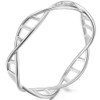 Helen de Lete Innovative DNA Open Ring in Sterling Silver,