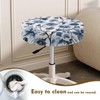 Wiryuouvt Blue Flower Padded Stool Covers - Round Barstool Seat