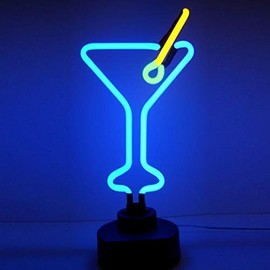 Neonetics Martini Glass Neon Sculpture