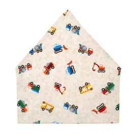 nicomako Triangle Cloth with Elastic Made in Japan for Kids, Girls, Boys, Rubber Apron, car