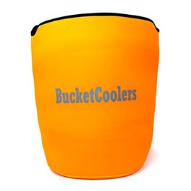 Bucket Cooler - 7mm Neoprene Sleeve for 5 Gallon Bucket (Orange)
