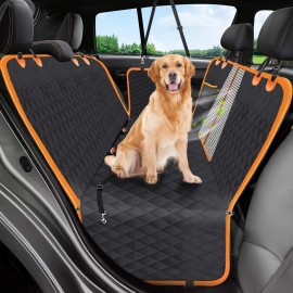 Unbranded Dog Seat Cover Hammock for Back Seat Durable Waterproof Car Truck + Pet Seatbelt