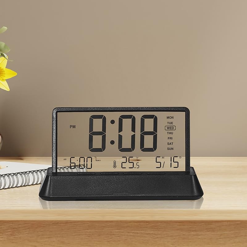 DUOBAGMA Digital Clock for Bedroom Home Digital Display Screen with
