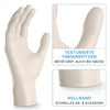 500 x ARNOMED Disposable Gloves L, Latex Gloves White (5